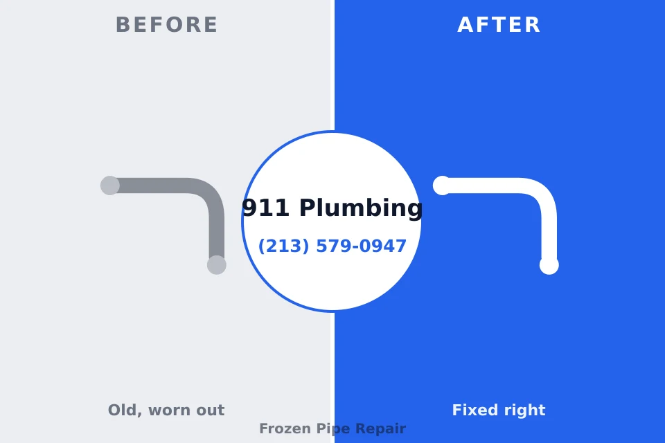 Before and after: plumbing repair Valdez, AK